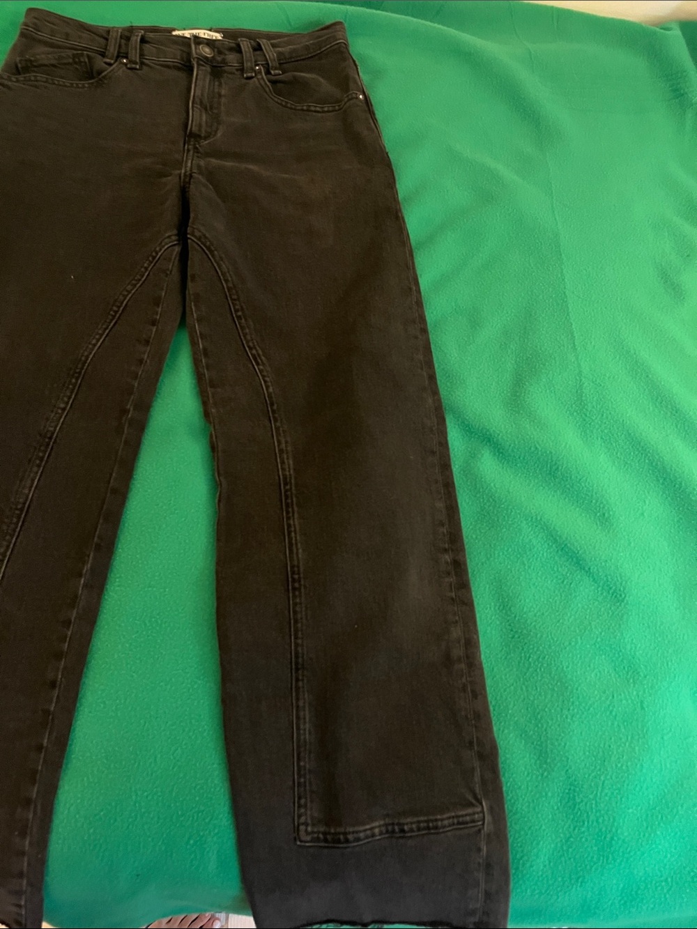 Free People Black Straight-Leg Jeans - Picture 3 of 3